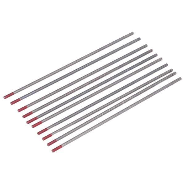 10 stk. wolfram-elektrode 3,0 mm diameter 150 mm længde TIG-svejsetilbehørssæt