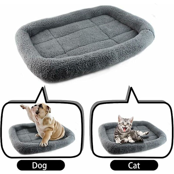 Hundeseng Vaskbar Kjæledyrseng Madrass Kattepute Matte Kennel For Hunder Grå 50X40cm