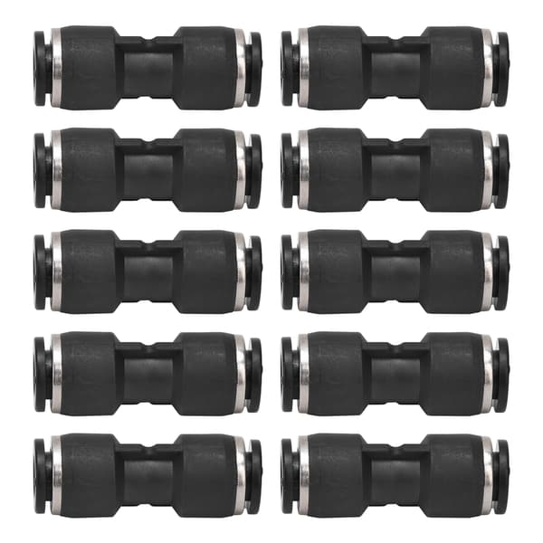 10 stk. pneumatiske konnektorer lige push-rørfittings luftkompressor tilbehør 6 mm