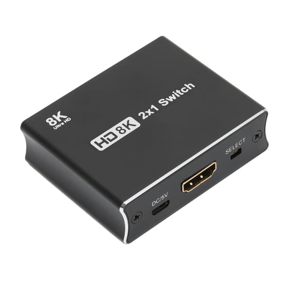 HD Multimedia Interface Switch Höghastighets 48 Gbps 8K 60 Hz 2 in 1 ut-switch för HDTV-projektor Dator
