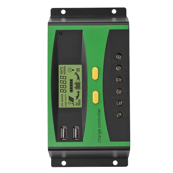 Automatisk genkendelse af solladningsregulator LCD-skærm Strømanvisning Intelligent solregulator 12V 24V 50A