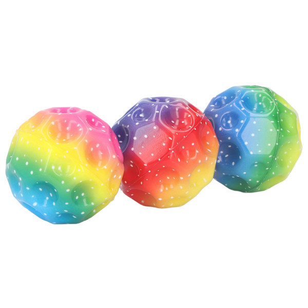 3 st Mini Studsboll Leksak Hög Studs Lätt Grepp Sports Träning Interaktiv Leksak för Stressavlastning