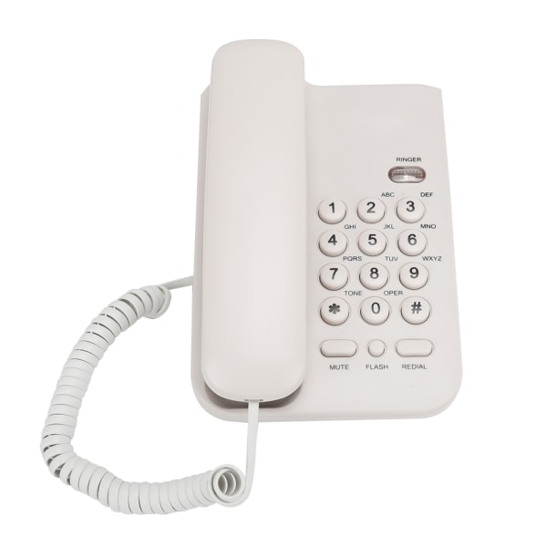 KX T3026CID engelsk telefon til hotelhjemmekontor (UK telefonlinje med tilfældig farve) (hvid)