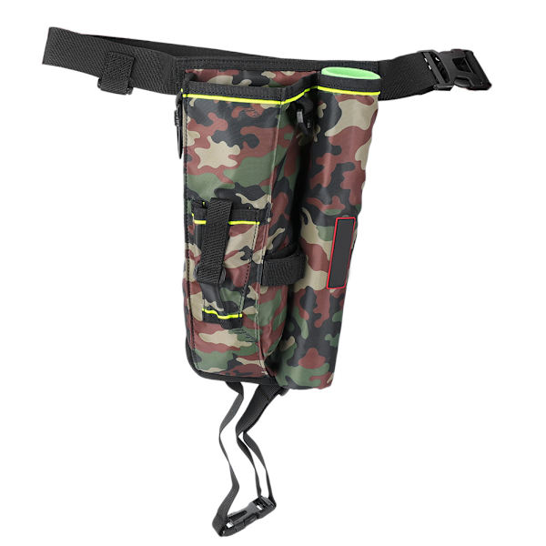 Udendørs multifunktionel ben-talje taske lår drop pose fiskestang tasker (camouflage)