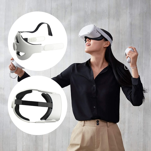 Erstatningshodestropp kompatibel for Oculus quest 2VR Reduser hodetrykket Komfortabelt hodebånd VR-tilbehør