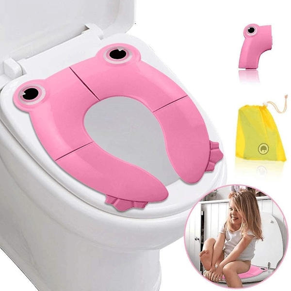 Foldbart babytoiletsædereduktion til rejser, bærbart børne-/spædbarns toilettræningssæde