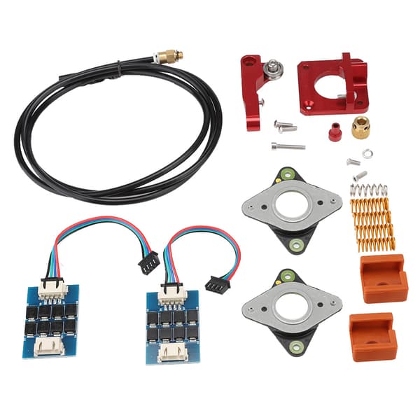 3D-skrivartillbehör för Ender-3 extruderkit, stötdämpande dyna, silikonstrumpa, PTFE-rörfjäder