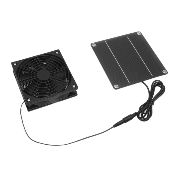 Solcellepanel-ventilatorsæt Monokrystallinsk silicium 2200RPM Soludblæsningsventilator med beskyttelsesdæksel til drivhus