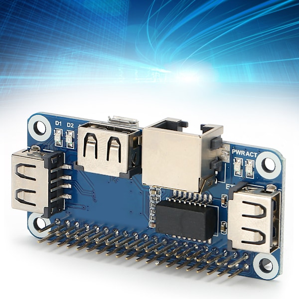 Utvidelsesmodul Hub Splitter Board Elektrisk Tilbehør USB til Ethernet RJ45 Nettverk Port Utvidelsesmodul