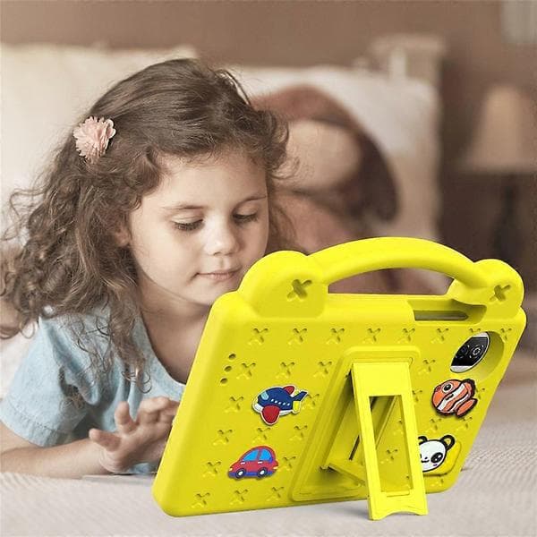 Compatible with Honor Pad X7 Case Kids Cartoon Pattern Handle Kickstand Tablet EVA Cover