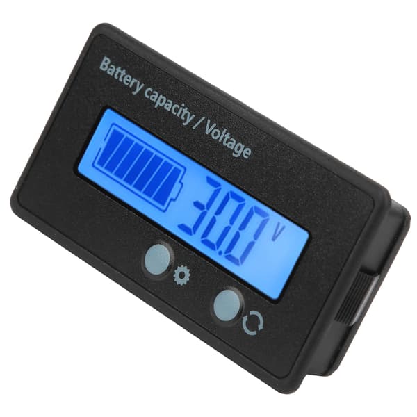 DC10‑100V LCD-skærm Batteriniveauindikator Voltmeter Spændingstester Blå Baggrundsbelysning