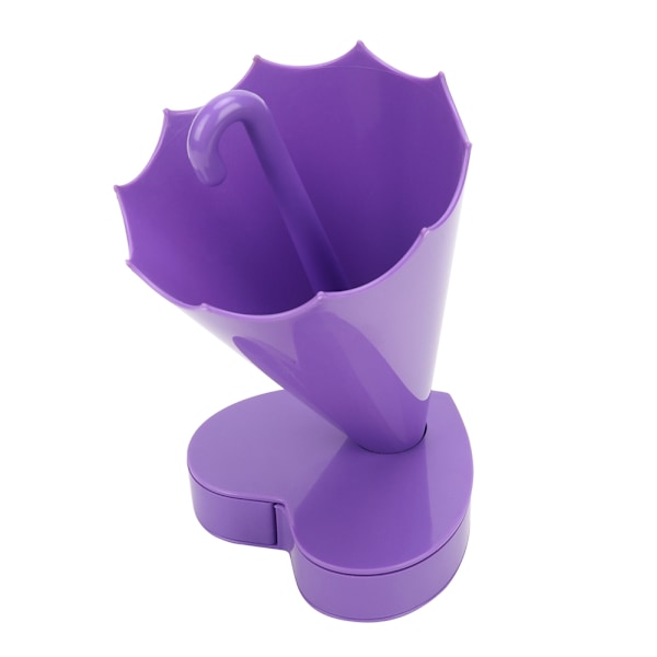 Umbrella Shape Pen Pencil Container Brush Storage Holder Desktop Organizer (Purple)