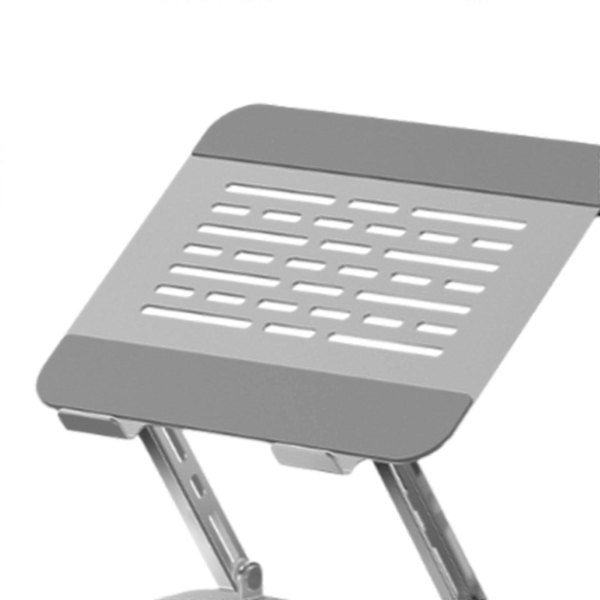 Foldbart Laptop Stativ Bred Base M/ Skridsikker Silikone Notebook Computer Stativ