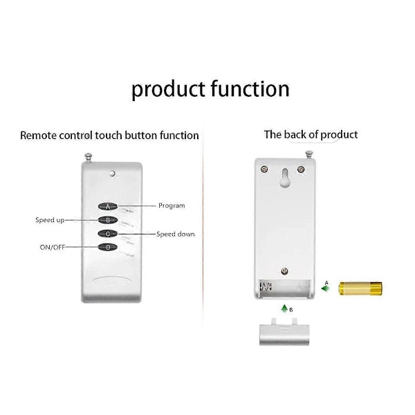 12A LED controller 4-tasters RGB controller trådløst RF modul