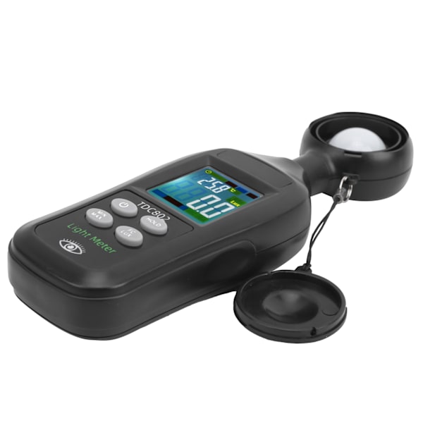 TDC802 Luxmeter Käsikäyttöinen 4-numeroinen LCD-näyttö Digitaalinen valomittari Fotometri 0Lx - 200K Lx