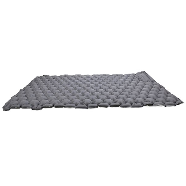 Camping Sleeping Pad Grey 60s Foot Press puhallettava Ergonominen Vedenpitävä Nylon Camping Patja 2 hengelle ulkona