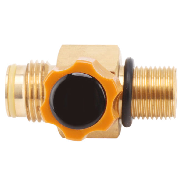 G1/2 14 CO2-cylinderpåfyllningsadapter Högtrycks M18x1.5 Påfyllningsadapter CO2-ventil Adaptergängkonverter 5000psi Maximalt tryck Guld