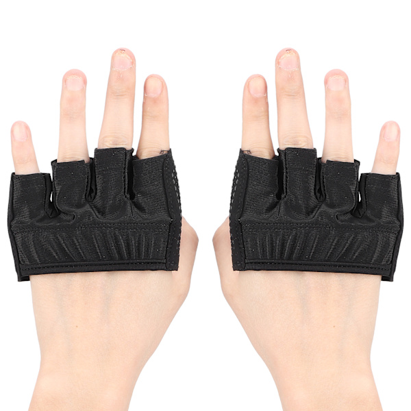 Gym Handskar Andas Bekväm träningshandske Halkfri Design Half Finger Sports SuppliesM