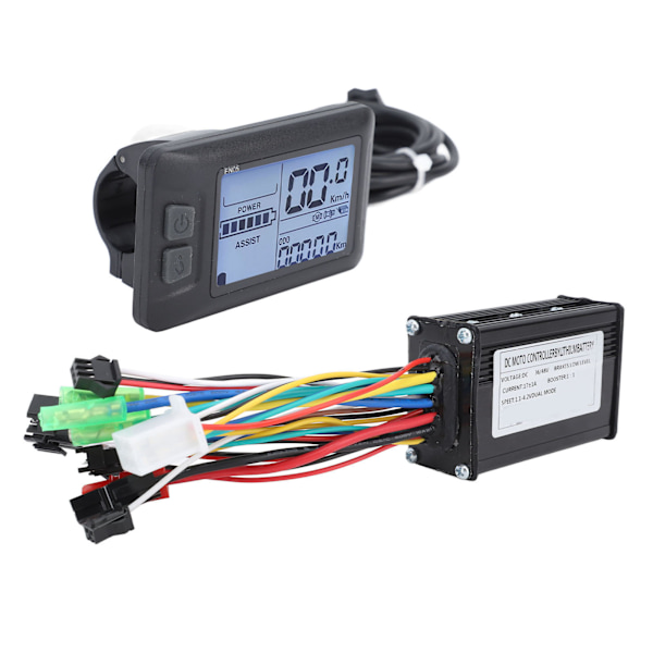 Elektrisk cykelstyringskit 17A 3 tilstande hastighedsstyring 22,2 mm diameter EN05 panel til 250W til 350W motor DIY cykel