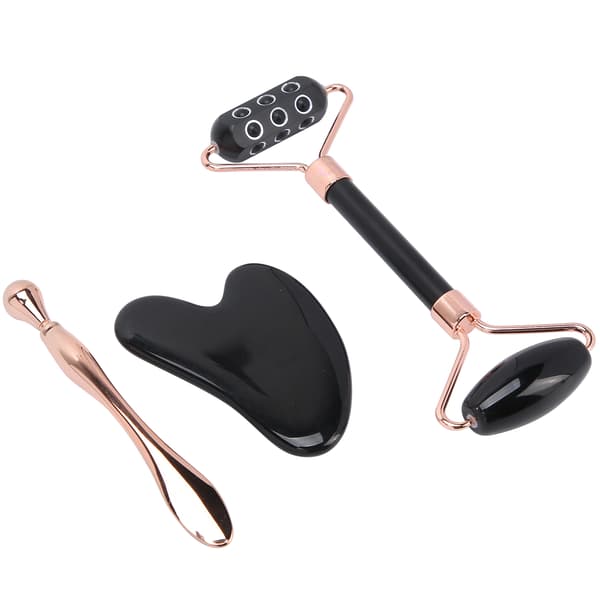 Ansikts germaniumrullmassager Ansikts Gua Sha skrapbräda Ögonkrämsskedset