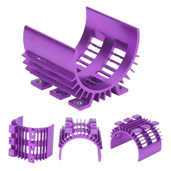 RC-moottorin jäähdytyslevy Kaukosäätimen moottorin jäähdytin sopii Wltoys 144001 1/14 RC-auton päivitysosiin Violetti