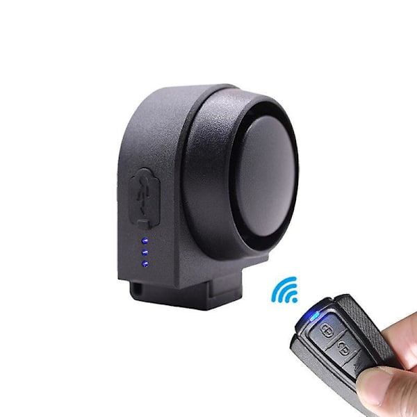 Langaton Pyörävarashälytin: Äärimmäisen Kova 115db Värähtelyliikkeen Anturisireen, Varkaudenestoturvajärjestelmä, Vedenkestävä, USB-C Latautuva