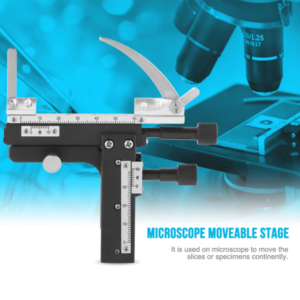 Profesjonell festbar mekanisk X-Y flyttbar trinnskyvelære med skala for mikroskop