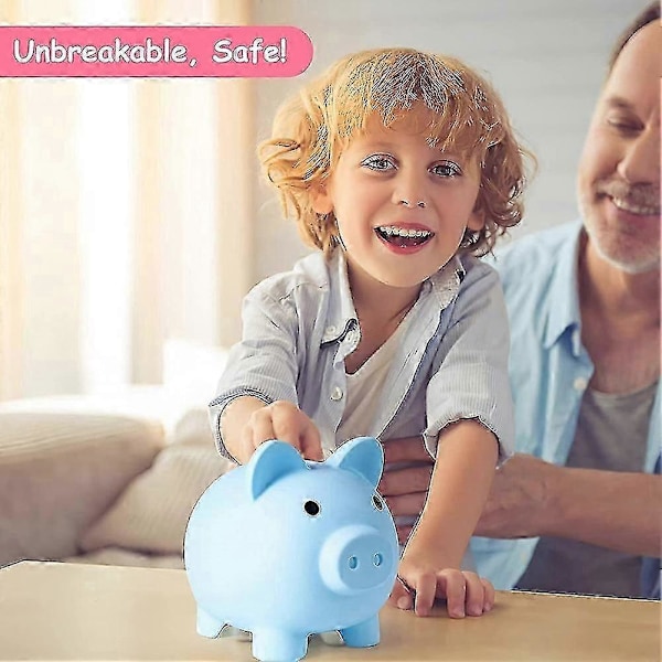 Stor Sparegris, Uknuselig Plast Sparebøsse, Mynt Sparebøsse For Jenter Og Gutter, Praktiske Gaver For6417242344931