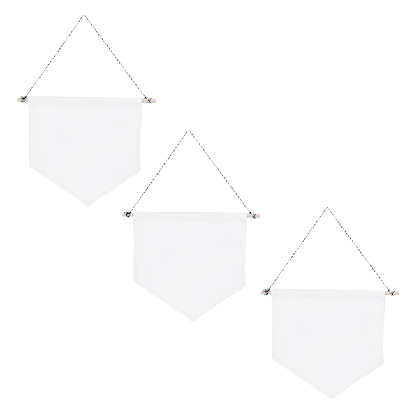 3 st Pin Wall Display Blank Banners Badge Lapel Brosch Display Hänge Dekoration Heminredning Tillbehör Vit M