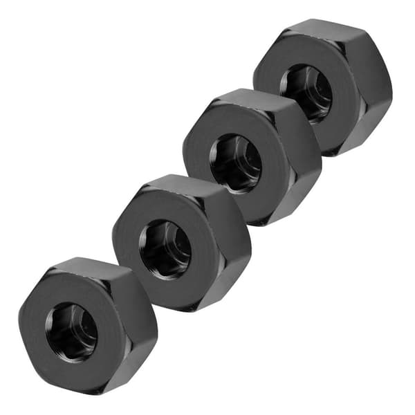 Aluminiumslegering 5 mm til 12 mm hjulnavadapter til WPL 1634 RC lastbil (sort)