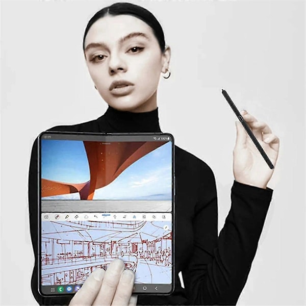 Stylus Penna Galaxy Z Fold 5 Penna Ersättning Z Fold5 Handskrift Penna Svart