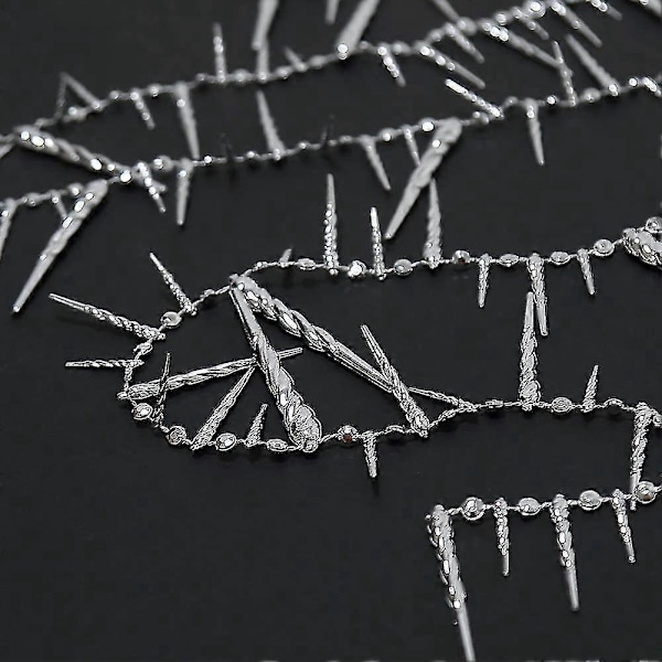 3D Glitter Hopeanväriset Jääpuikkoköynnökset Banneri Streamer Joulujuhlakoristeeksi Uusi Vuosi Zekai