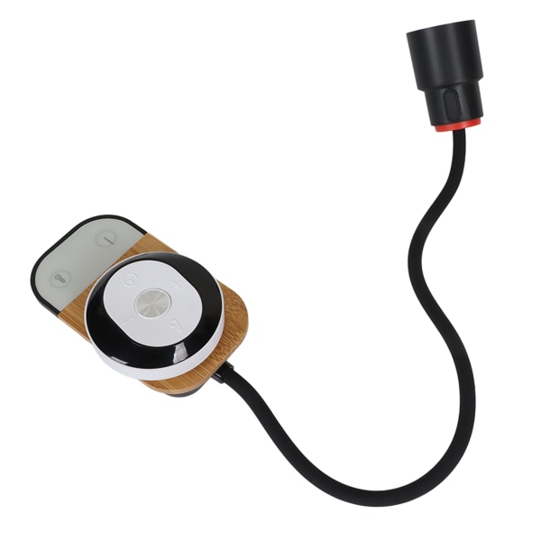 LED-læselampe sort øjenbeskyttelse LED genopladelig fjernbetjening vægmonteret lampe til soveværelse sengside sovesal