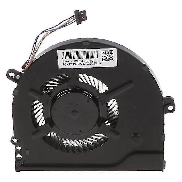 Ersatt CPU-kylfläkt i metall för bärbar dator, kompatibel med HP Pavilion 15-CC 15-CC708tx 15-CC715TX 15-CC710TX TPN-Q191 CPU-kylare 927918-001-B15