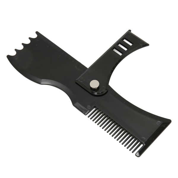 Beard Shaper Værktøjssæt Trimning Grooming Hvid Barber Blyant Sort skæg Stencil Guide Skabelon Kit