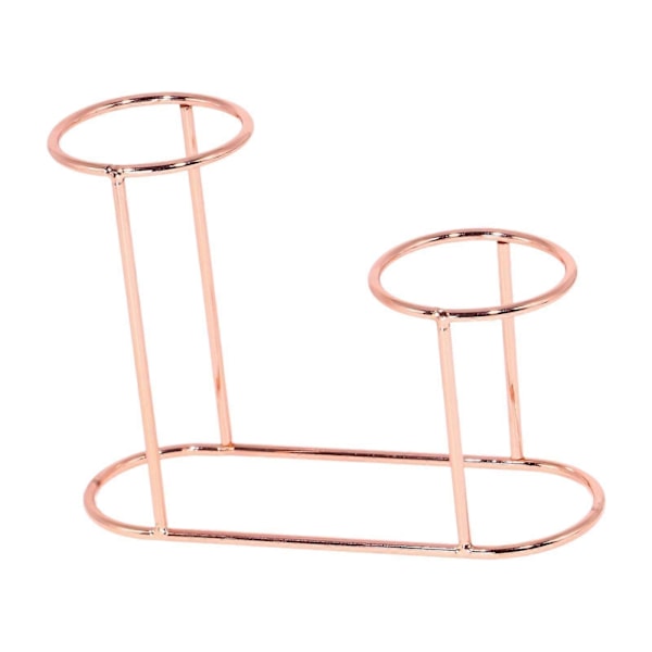 Glasboll Ställ Heminredning Järn Centerpiece Utrymmesbesparande Sockel Bollhållare Roséguld