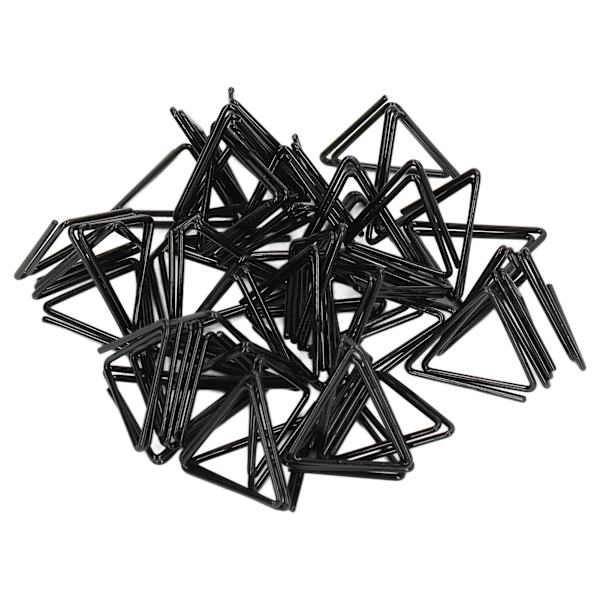 100 stk trekantede papirclips Holdbar metal rustfast trekantet design Søde papirclips til memodokumenter papirer