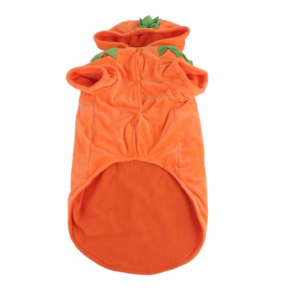 Halloween Græskar Hundetøj Sødt Varmt Hundekostume til Mellemstore Store Hunde Efterår Vinter Orange 3XL