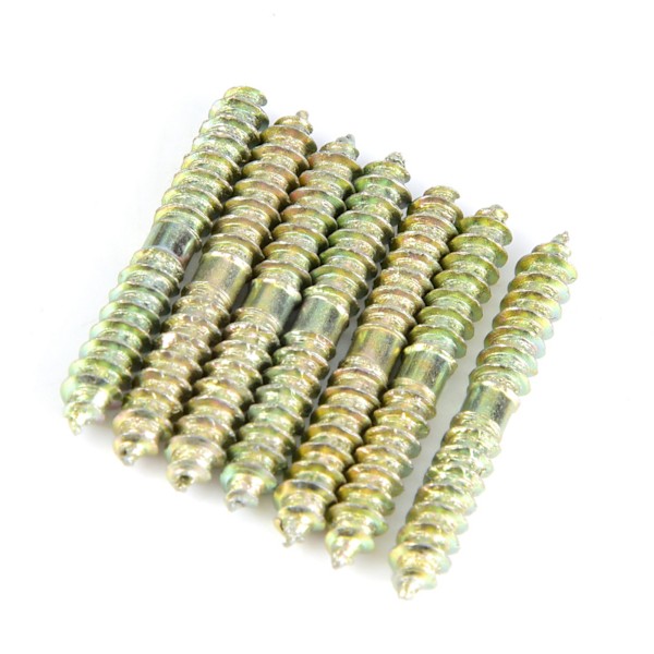 20 kpl 5 * 40 mm tappiruuvi puuntyöstöhuonekalujen liitin kaksipäinen ruuvi