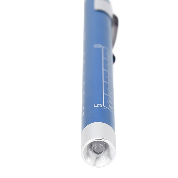 LED Penlight Hvid Belysning Konkavt Hoved Aluminiumslegering Medical Pen Light for Throat Blue