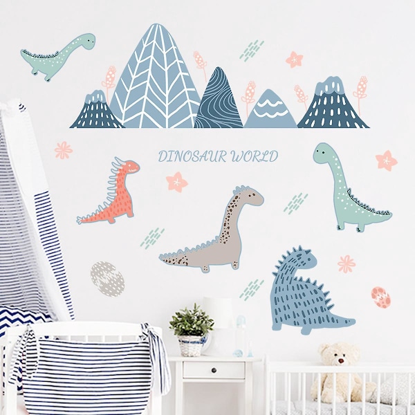 Väggdekaler Barnrum Dinosaurier Väggdekor Babyrum Dekoration Barnrum Pojke Flicka Barnkammare