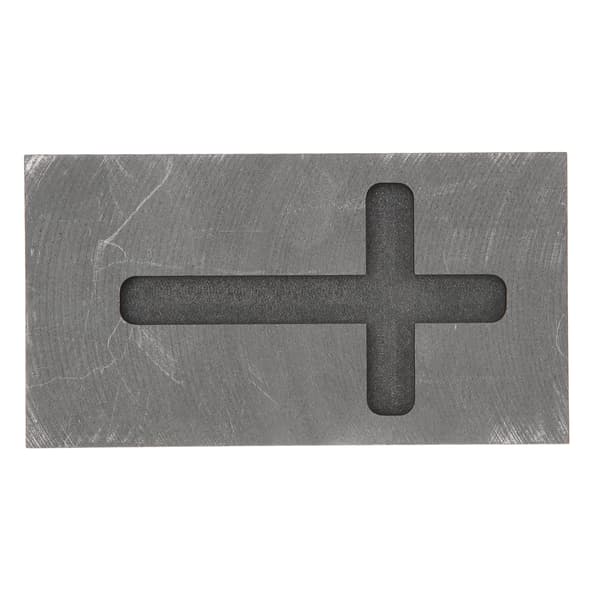 Grafitgötform Professionell Korsad Metallraffinaderiform för Guld Silver Aluminium