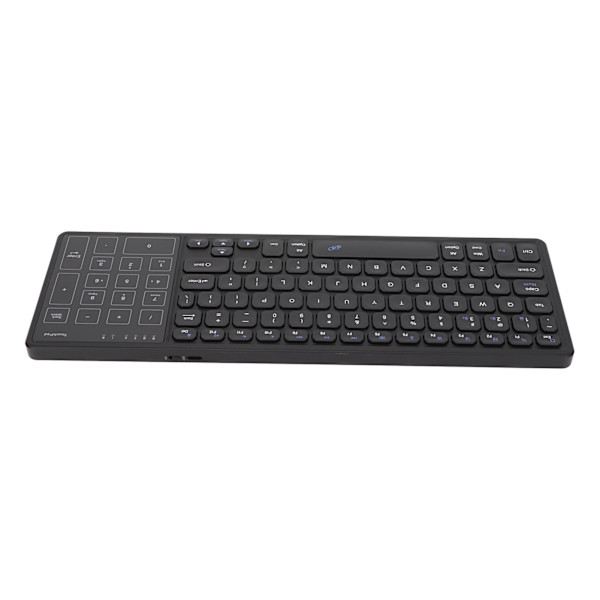 Touchpad Tastatur Numerisk Touchpad 2.4G trådløs USB-mottaker Plug and Play trådløst tastatur med Touchpad Black