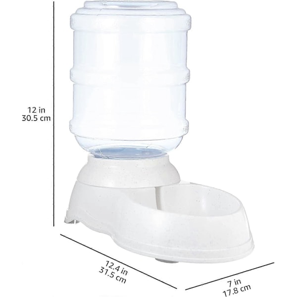 Basics Gravitations Vattendispenser för Hundar och Katter, Liten, 1 Gallon Kapacitet