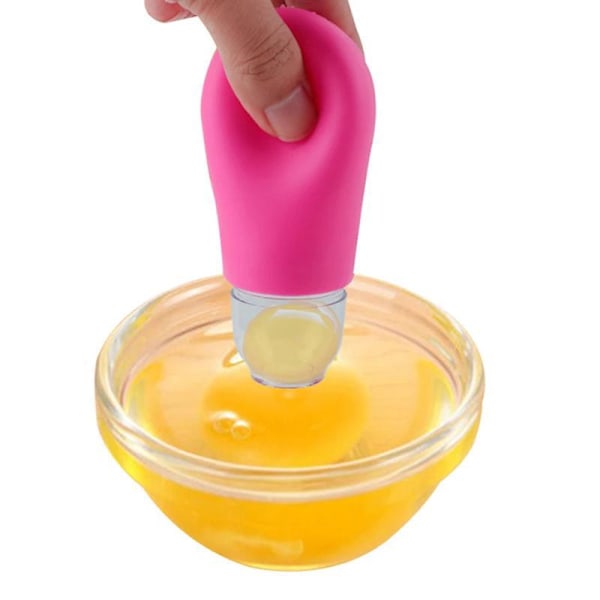 Äggseparator i silikon Ägguleseparator Vit Praktisk Köksseparator