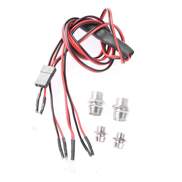 DIY 4LED Forlygte Baglygte Lys Kit til Rc Bil Lastbil RC Tilbehør