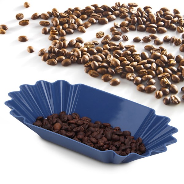 Madkasse til kaffebønner i fødevarekvalitet PP-plast, displaybakke, tallerkenbeholder, tilbehør til køkkenet, mørkeblå