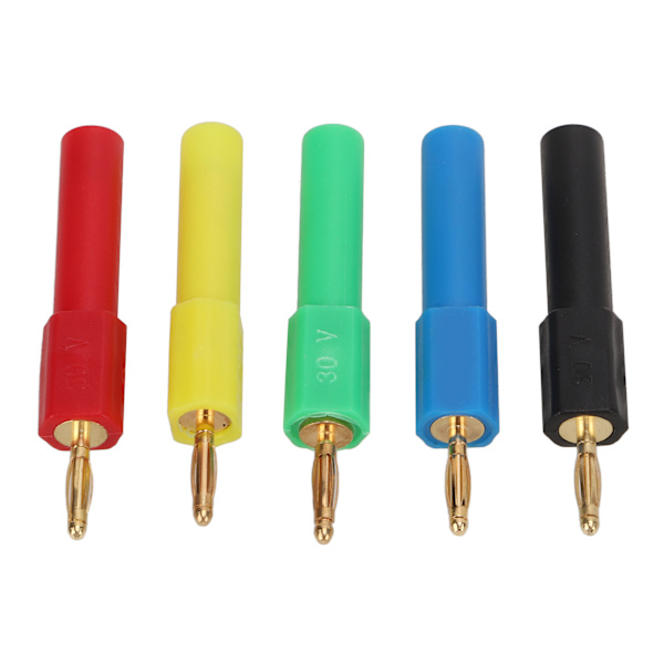 5 st hane till hona bananplugg 2 mm till 4 mm PA mässing bananpluggar Adapter för bilar