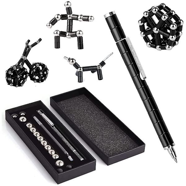 Magnetisk Fidget Leksak Penna Multifunktionell Deformerbar Skrivpenna Stressavlastning Present för Barn