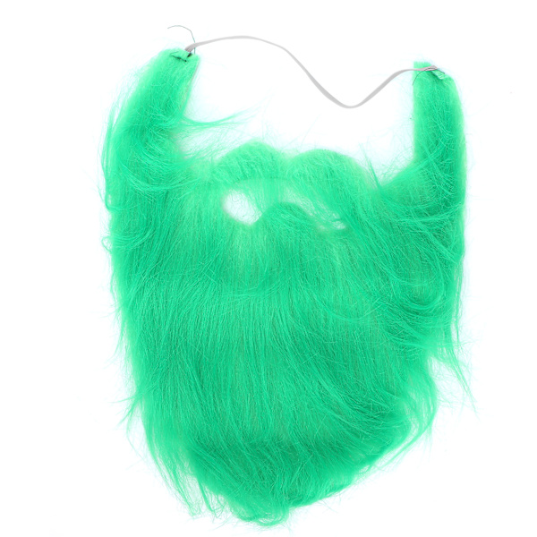 Fake Beards Green Novelty Simulation Cosplay Costume Mustasch för Halloween-fest